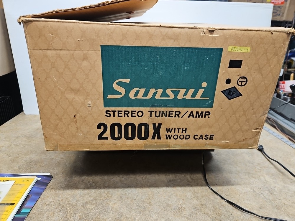 Sansui 2000X Solid State Stereo Receiver Tuner Amplifier Original Box- Paperwork