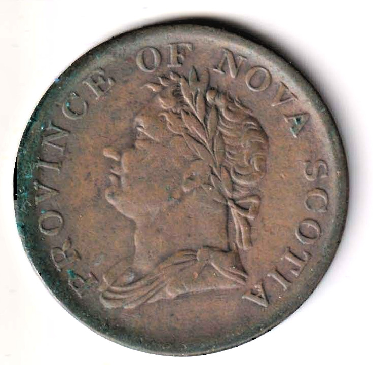 1832 Canada Nova Scotia Half Penny Token