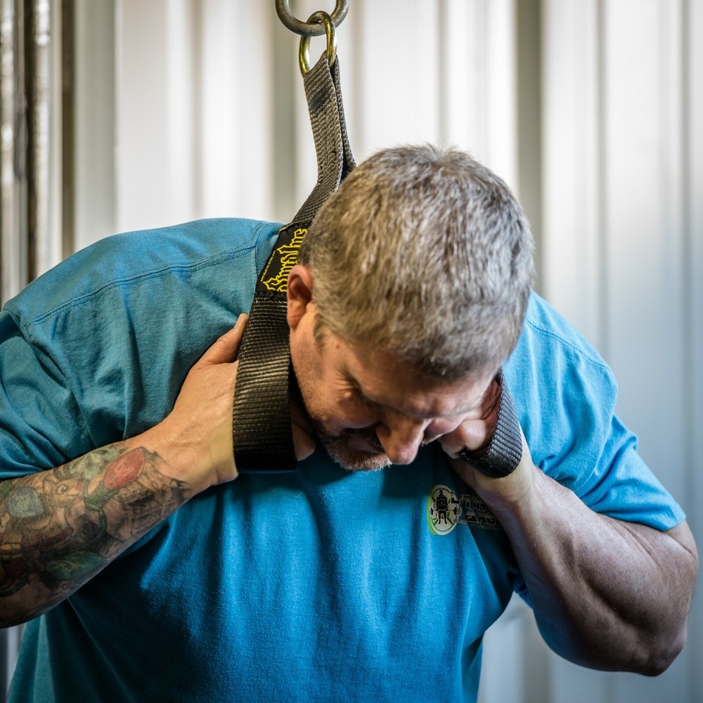 Spud Inc Short Ab Tricep Strap. Pulley attachment