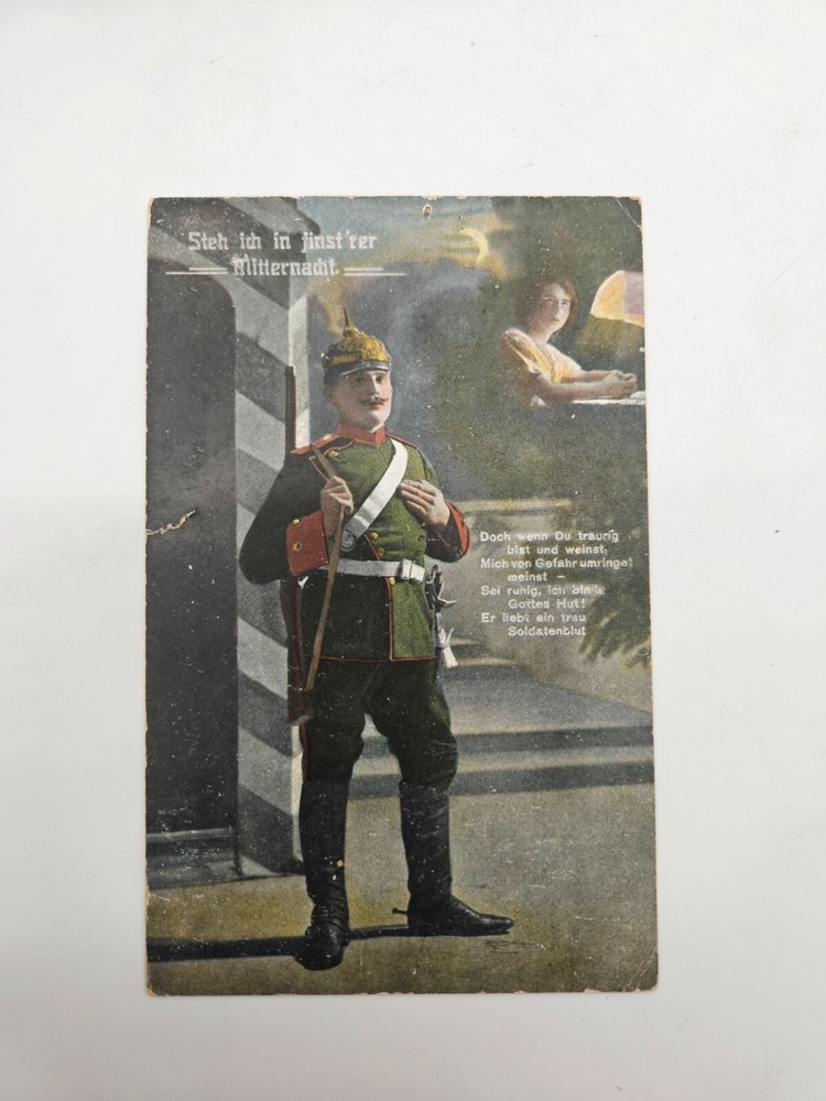 HA1961: Postcard Steh Ich IN Finst ' " Midnight