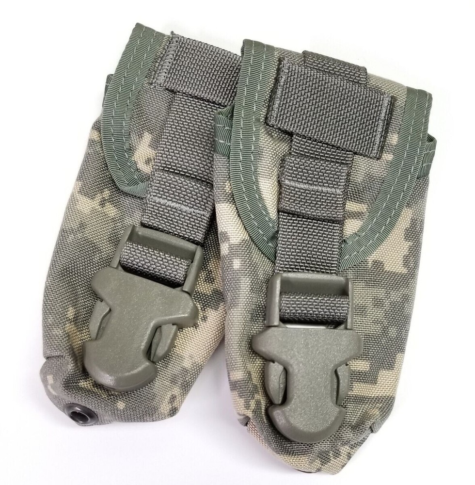2 PACK USGI MOLLE ACU Flash-Bang Grenade Pouch Utility Pouch MINT