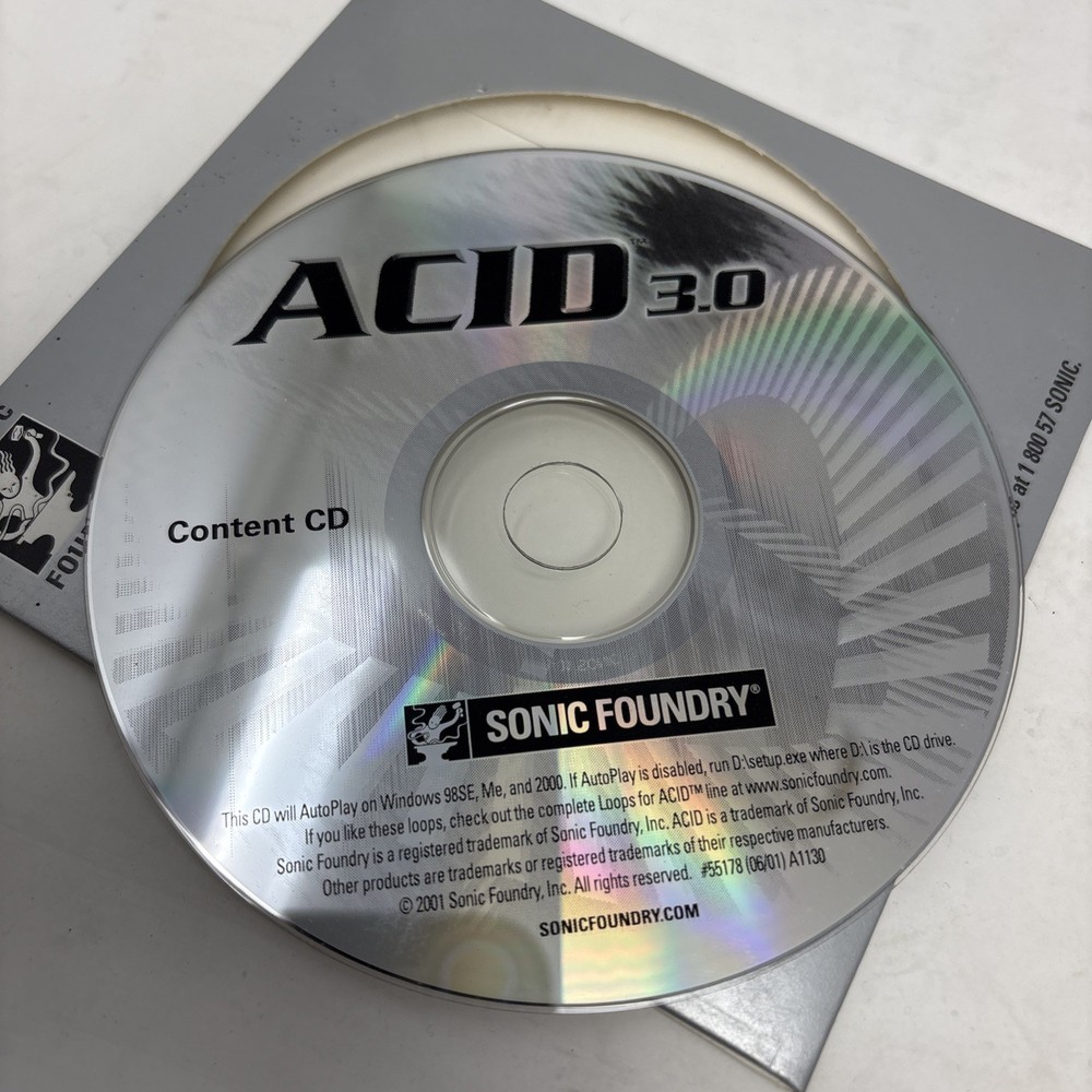Sonic Foundry Acid DJ 3.0 Music Editing Windows CONTENT CD ONLY