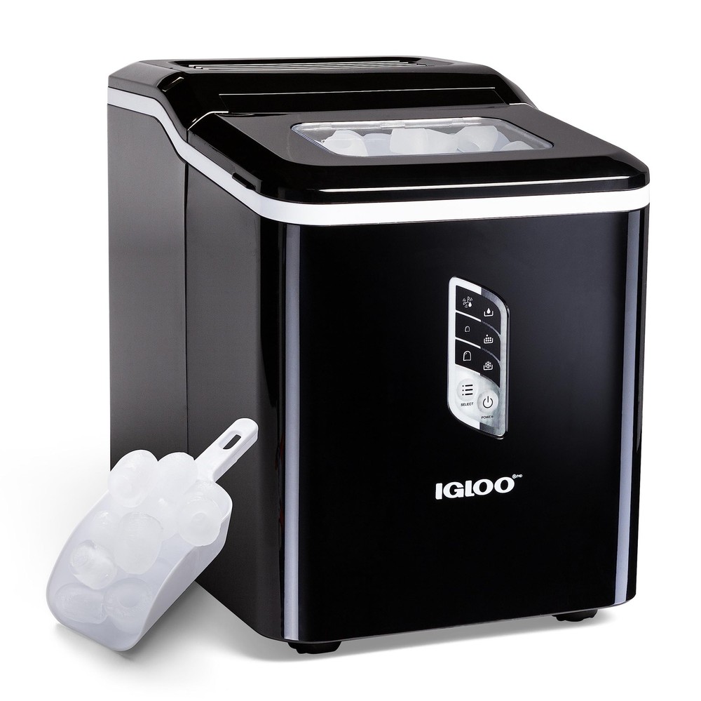 Handled Portable Ice Maker with Scoop - Ice Maker with LED Control Panel & 1 ...