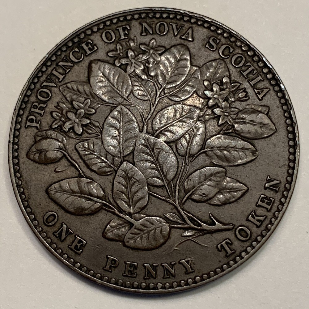 1856 Nova Scotia One Penny Token