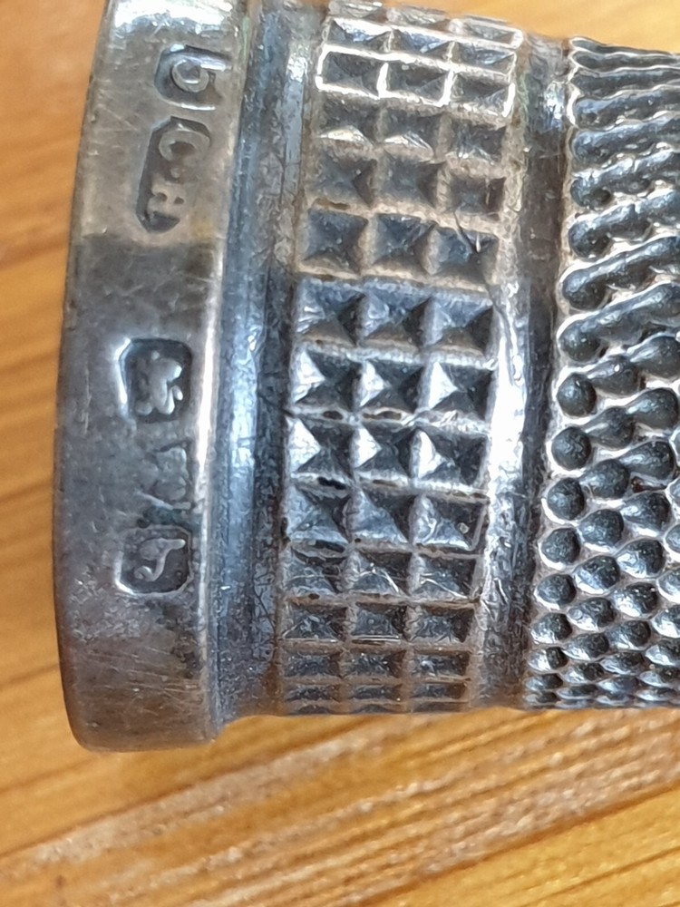 Antique Solid Silver Thimble Size 5 Charles Horner 2.3cm 5.3g