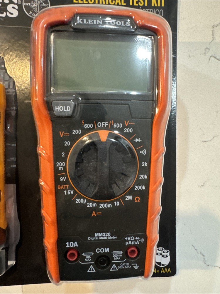 Klein Tools MM320 Electrical Test Kit, Multimeter NCVT-3P - New