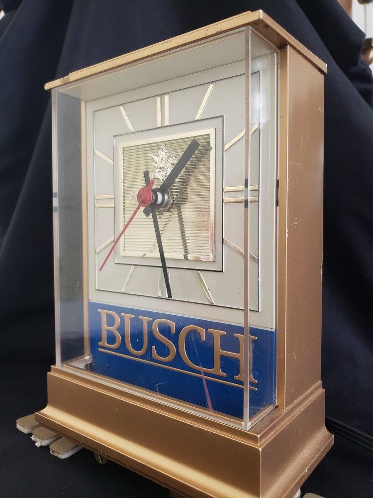 1990 Busch Beer Cash Register Clock Busch Beer Lighted