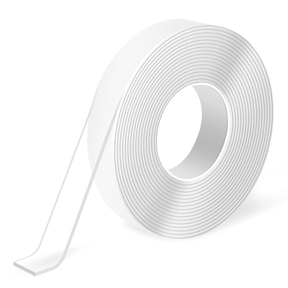 Crystal Clear Double-Sided Tape 10FT - Versatile & Lightweight Adhesive Solution
