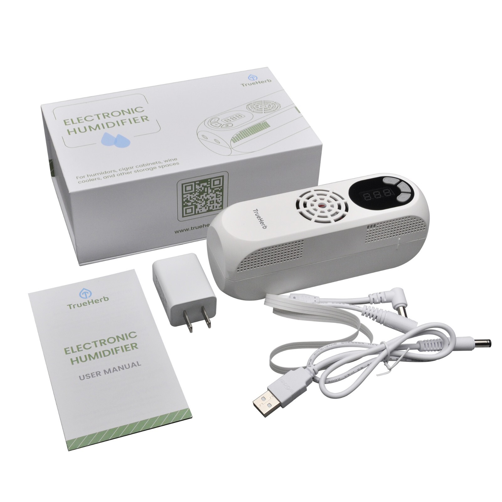 True Herb Electronic Humidifier 4 Cigar Humidors Wine Cabinets Humidity Control