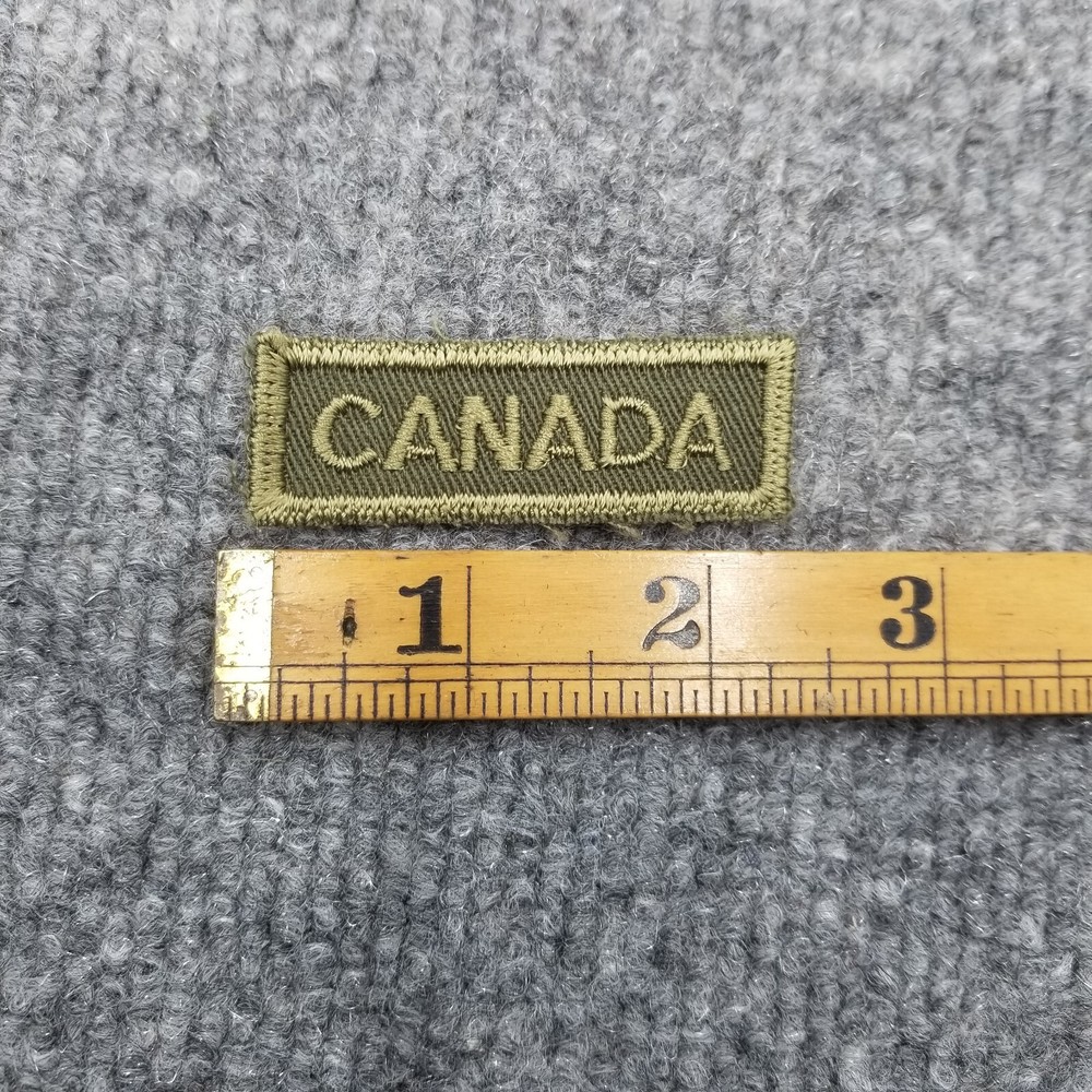 Canada Tab Patch Green Military G6
