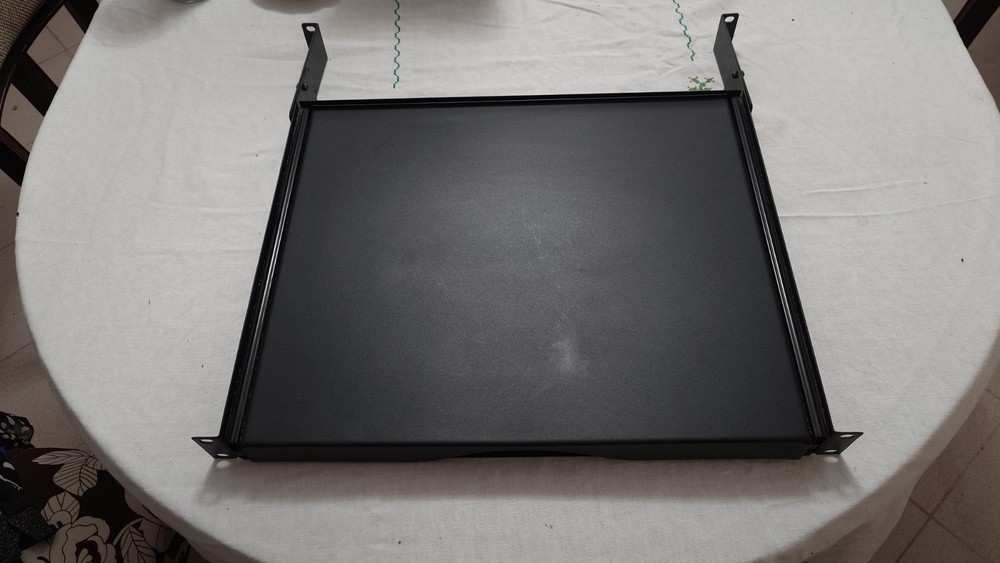 Rack Mount 19"  Sliding Shelf with back supports