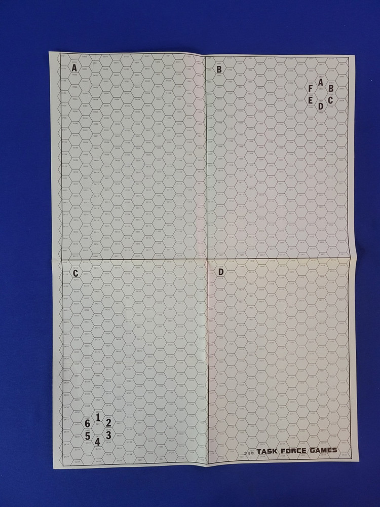 Star Fleet Battles Map - Quadrant A, B, C & D
