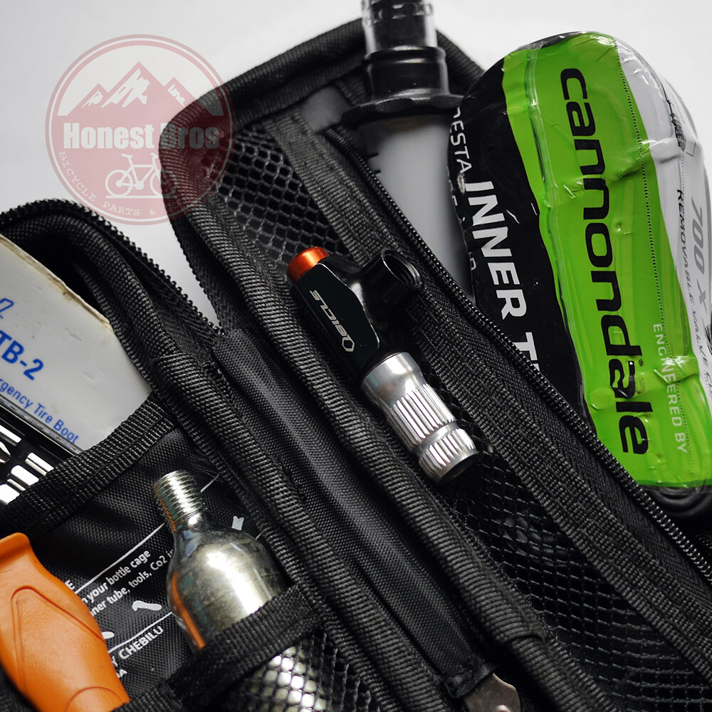 Bike Capsule Repair Tool Bag Case / Water Bottle Cage Storage Can Black Carbon