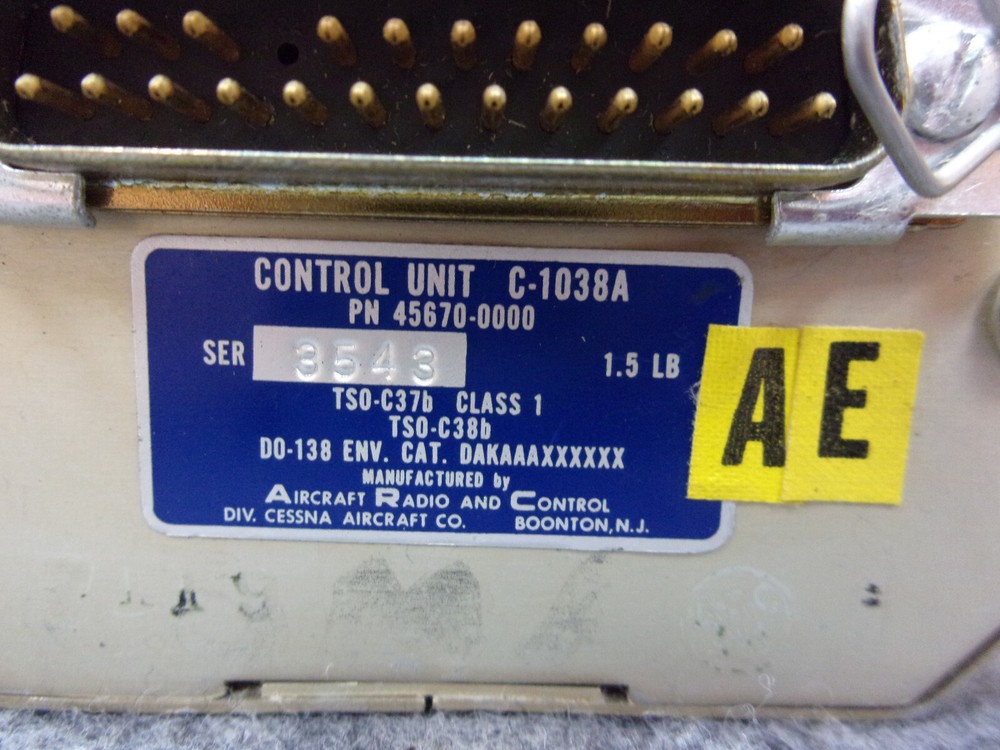 ARC C-1038A COM Control Unit P/N 45670-0000