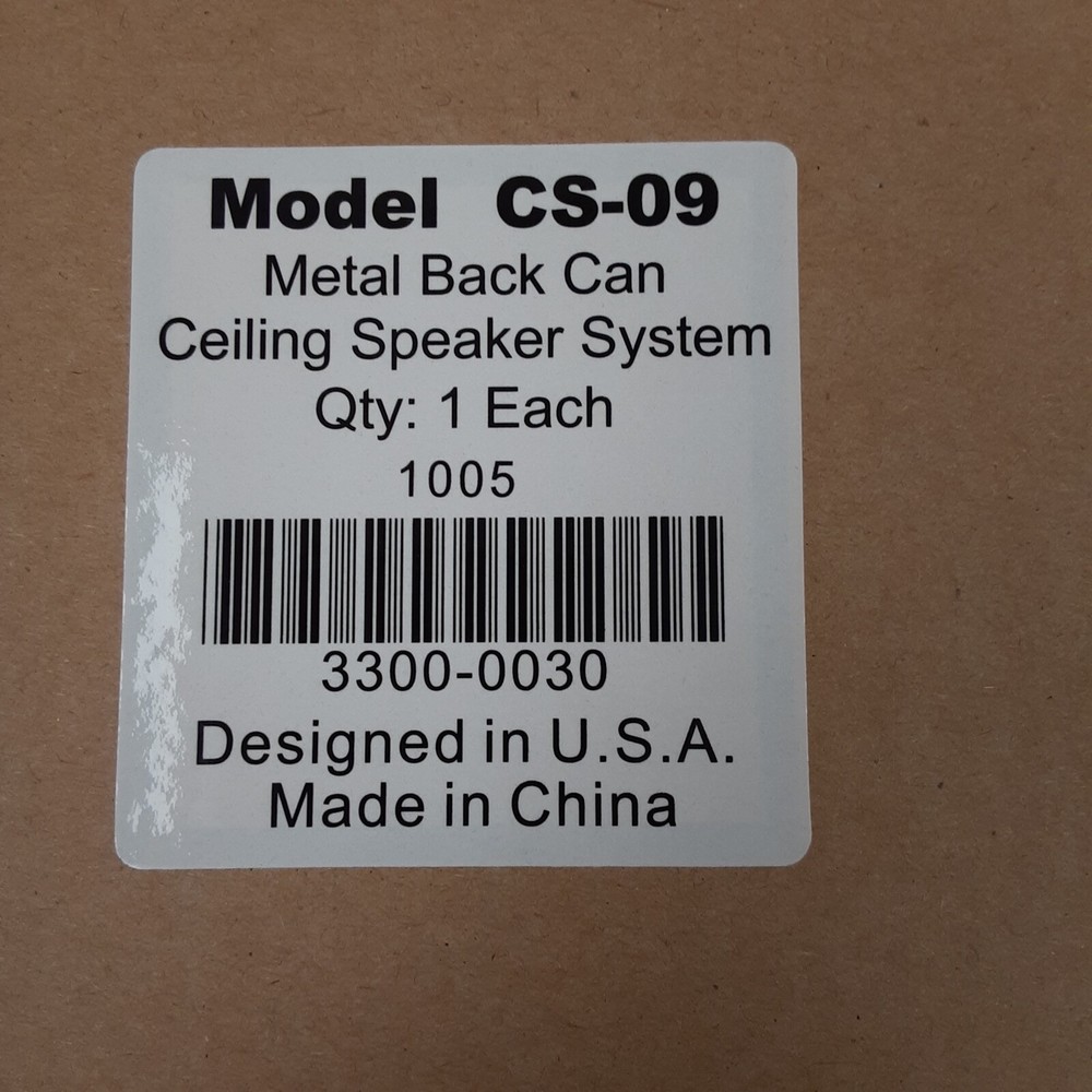 Ceiling Speaker CS-09...Mounting plates...Wire...NEW!