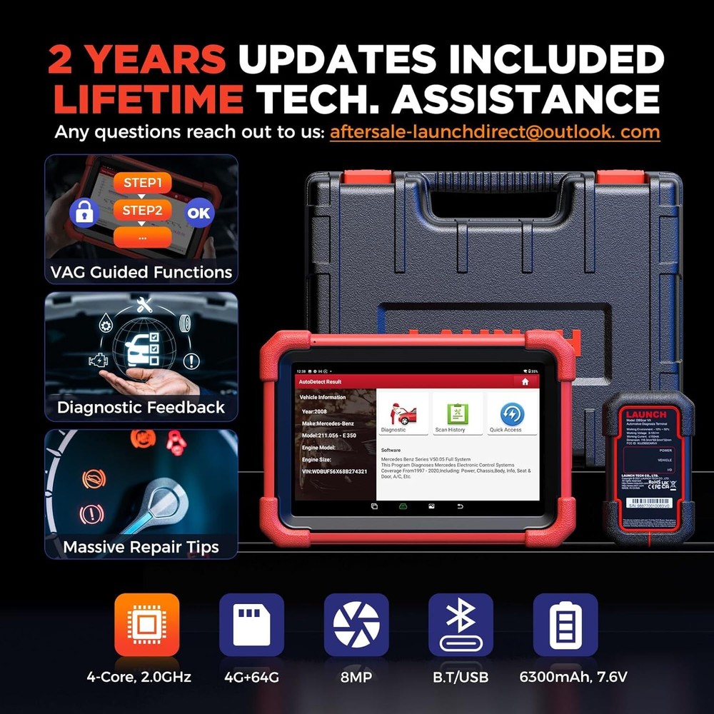 LAUNCH CRP919X BT PRO Elite Car Bidirectional Diagnostic Scanner Tool Coding