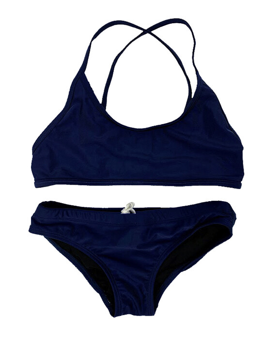 Junior Guard 2-Piece THIN Strap Swimsuit Navy (READ SIZING)