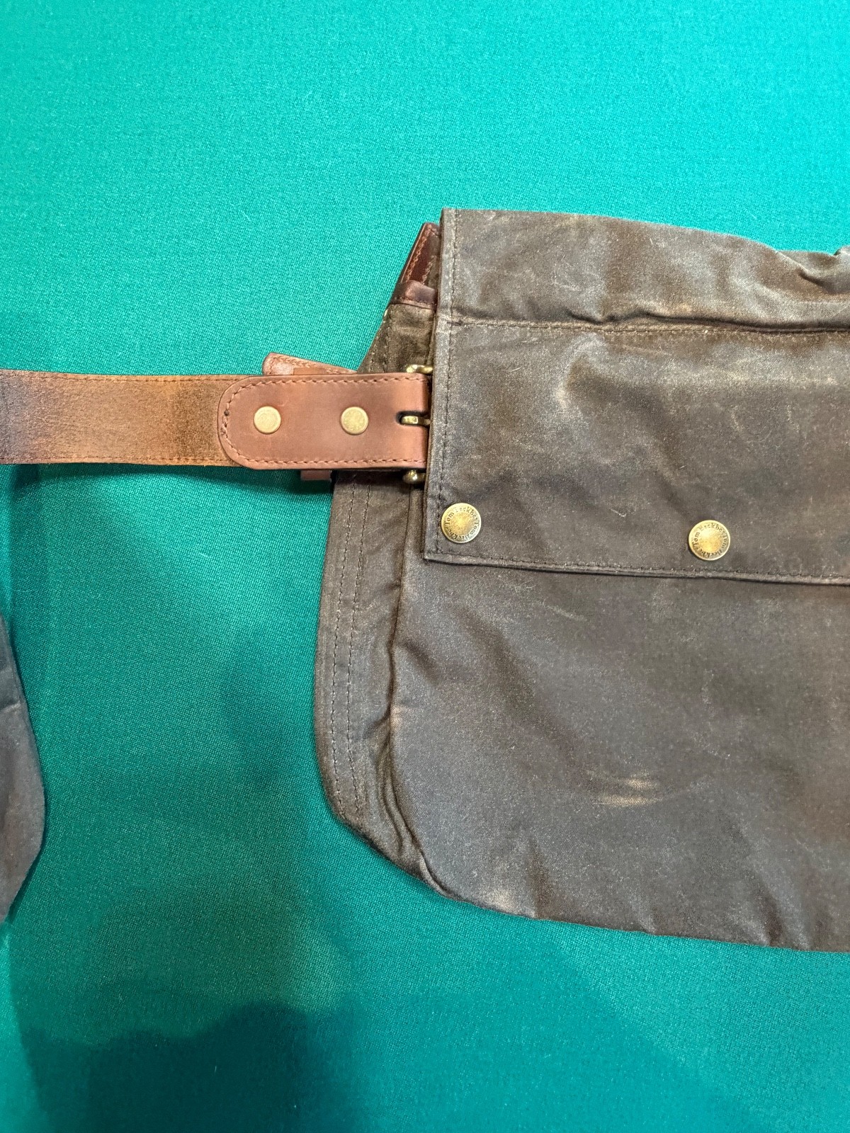 Tom Beckbe Shotgun Shell Pouch Bag - Dark Green Canvas - New and unused