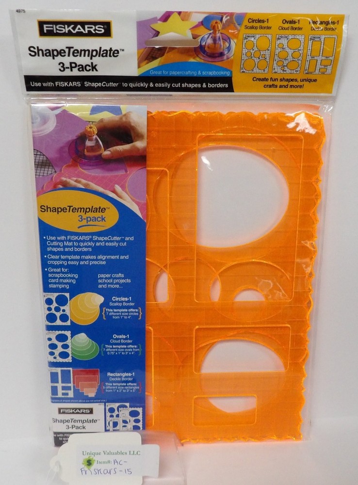 FISKARS ShapeTemplate 3-Pack Scallop Cloud Deco Borders for ShapeCutter
