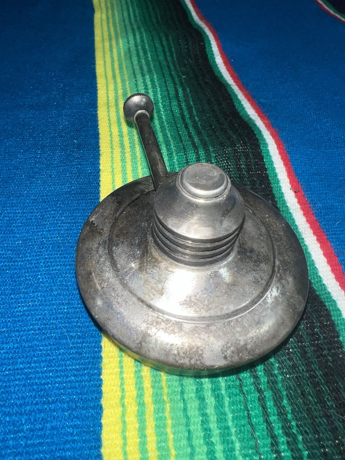 Vintage Methyl Alcohol Burner Jewelers Lamp Light Silverplated