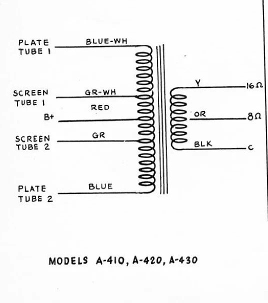 DYNACO Z 237 AUDIO OUTPUT TRANSFORMER, 8k push pull Ultra Linear SHOWN TESTING