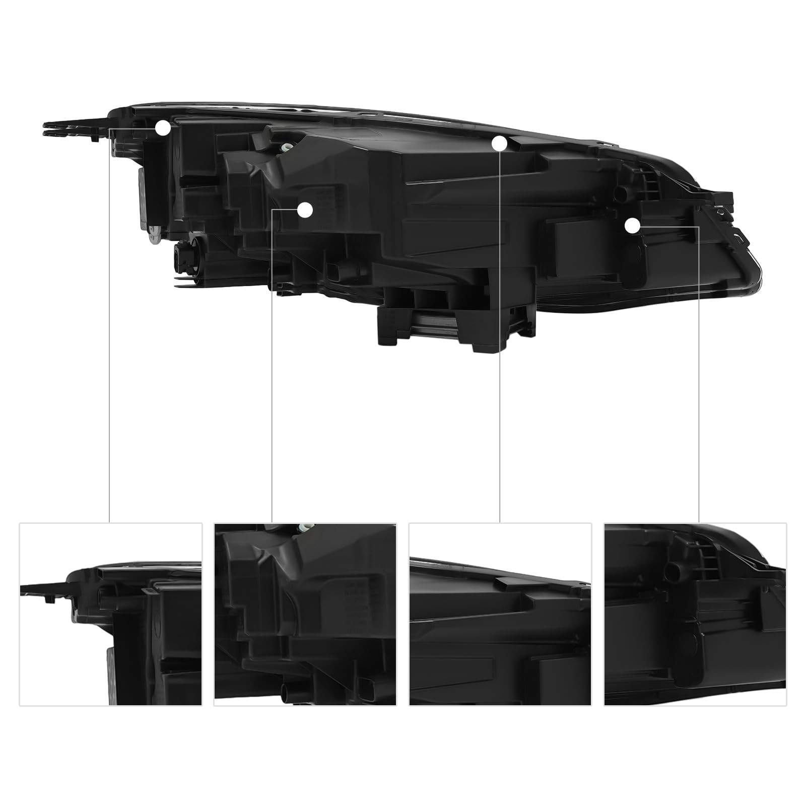 LED Headlight Assembly For 2020-2023Ford Escape SEL Left Side Front Headlights