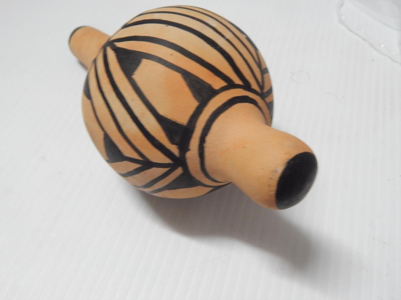 VINTAGE HOPI PUEBLO INDIAN POTTERY KACHINA RATTLE - BUY IT NOW !