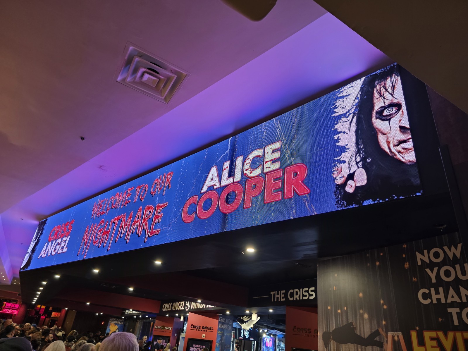 RARE Alice Cooper & Cris Angel Welcome to our nightmare 16x10 lenticular show...