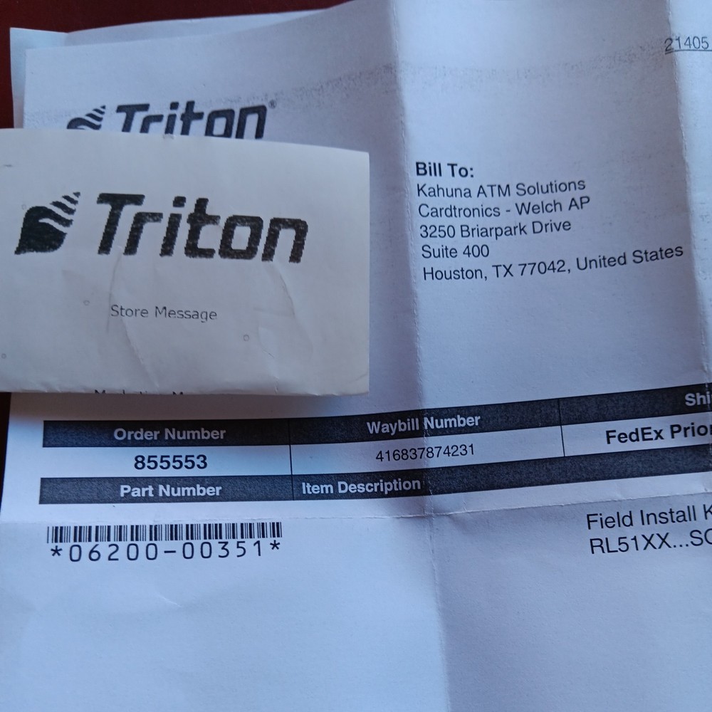 Modem Assembly For Triton ATM