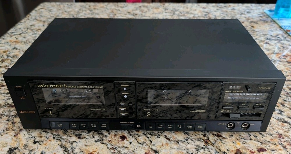Vector Research Dual Cassette Deck VCX-325 As Is Read Description