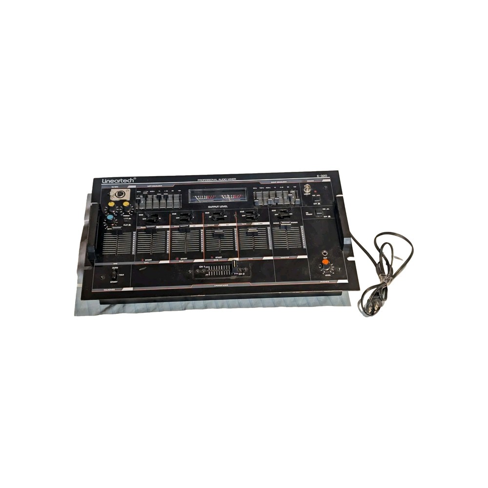 DJ Lineartech Professional Mixer E-320 Equalizer Talk over 4CH 3Phono One Speak