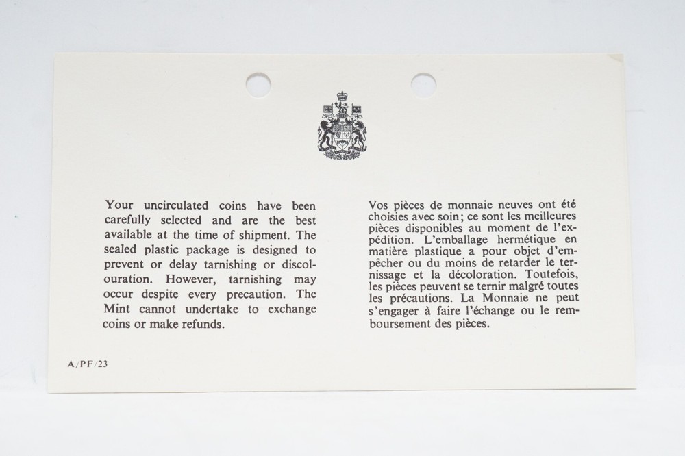 1971 Canadian Coin Set (otb1122)
