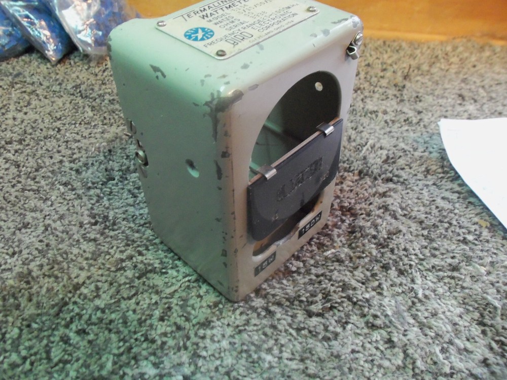 Bird 6154 Thruline Wattmeter Meter EMPTY FRONT CASE