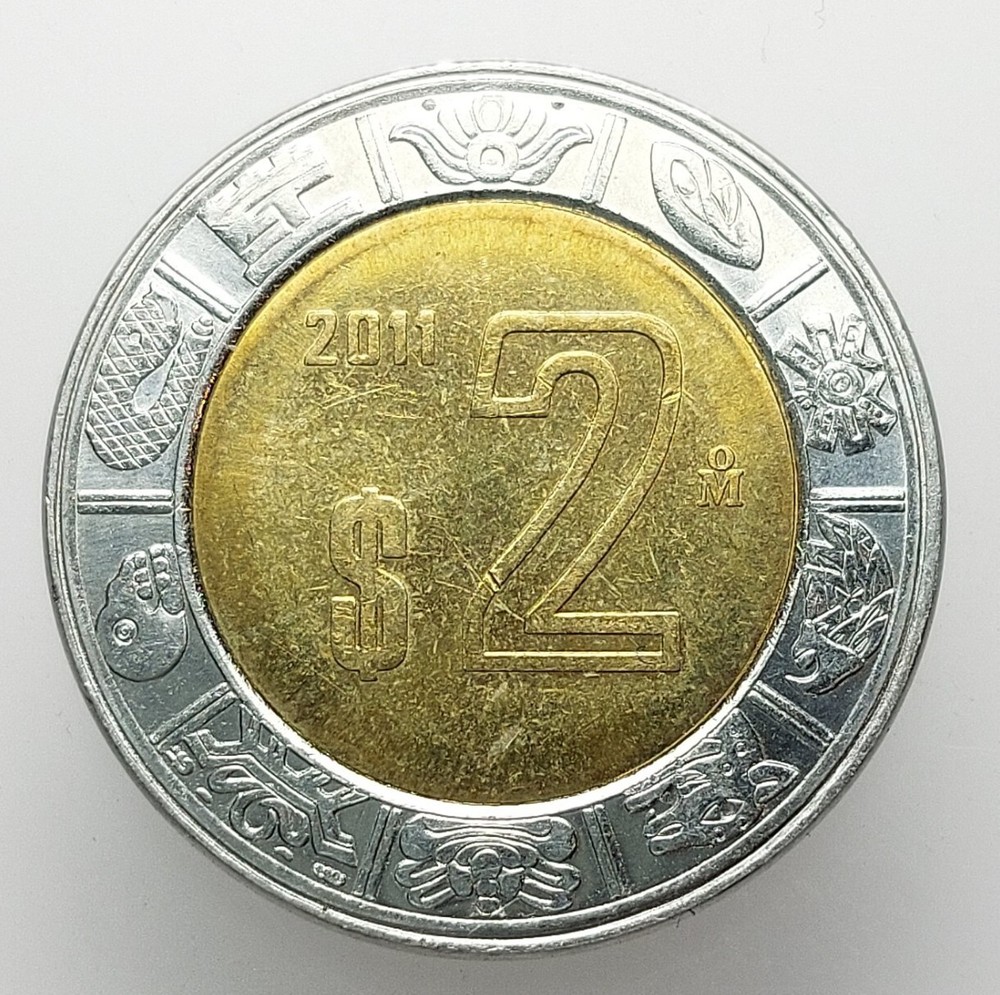 Mexico 2 Pesos 2011 Coin K91