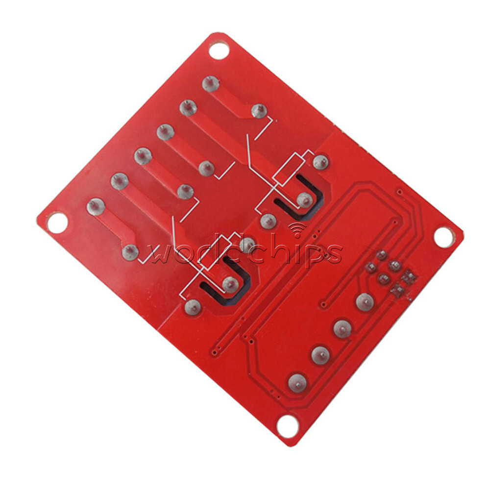 12V 2 Channel Relay Module With Optocoupler Support High Low Level Trigger NEW