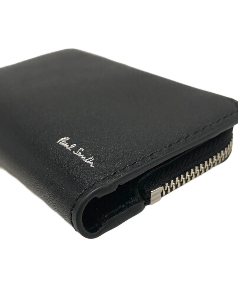 Authentic PAUL SMITH Key Case Black Men #3823