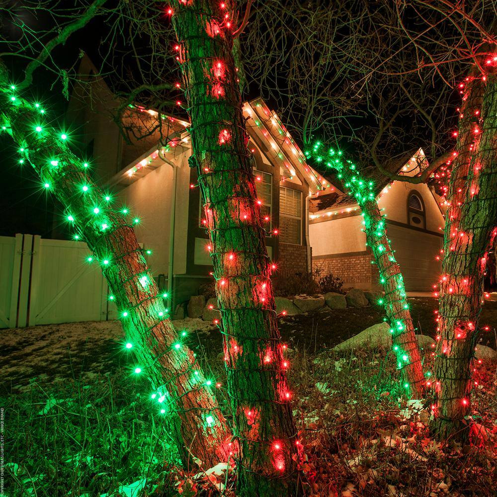 24.5 Ft. 50-Count LED Red Wide Angle Christmas Mini Light Set
