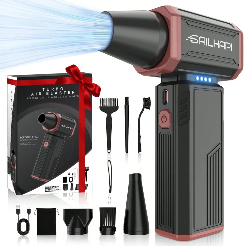 Electric Air Duster  cordless brushless blower variable speed barber PC/keyboard