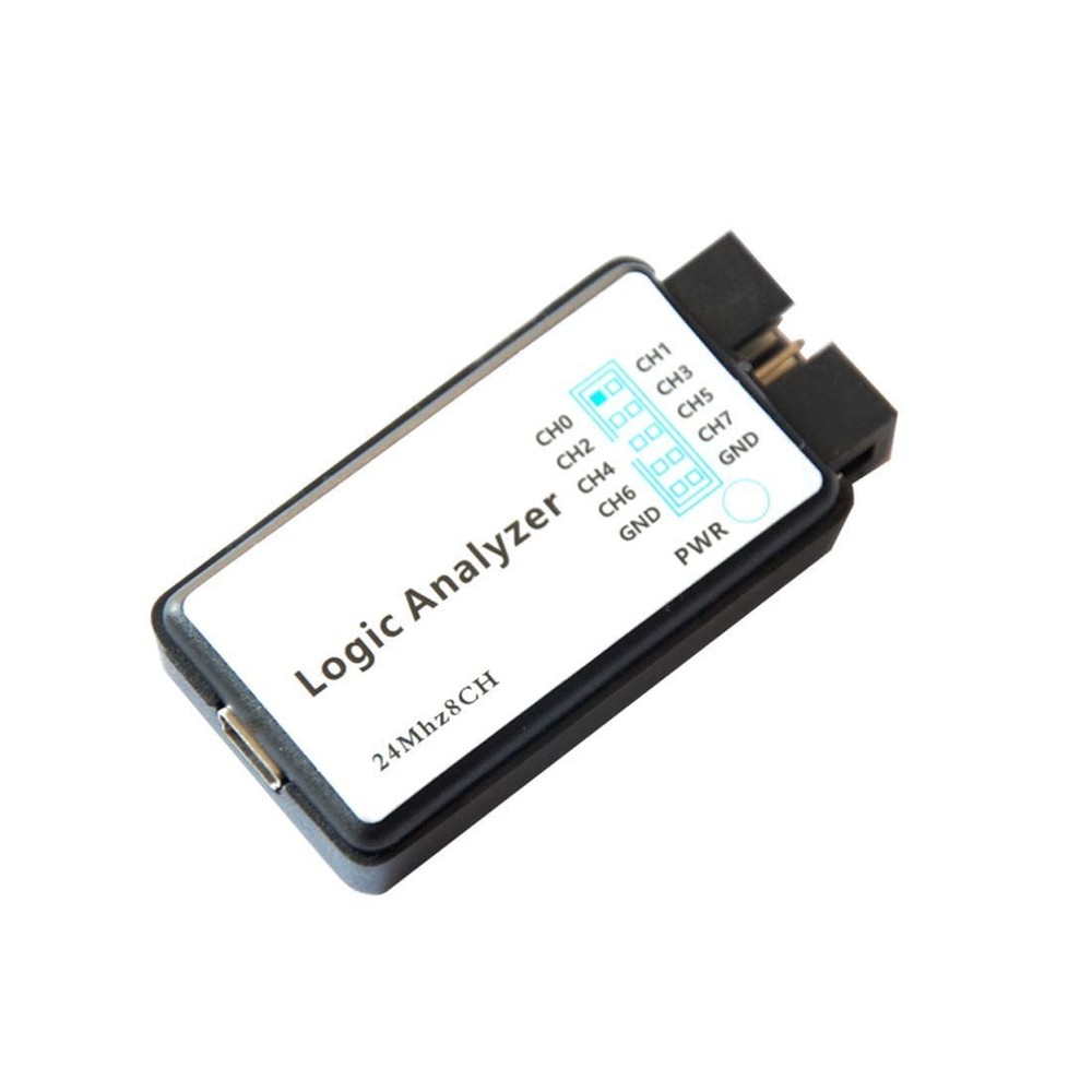 USB Logic Analyzer Device with EMI Ferrite Ring USB Cable 24Mhz 8CH 24Mhz 8 Chan