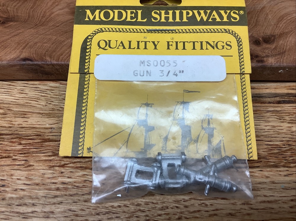 MODEL SHIPWAYS MS0055 Gun 3/4” -2 Per Package NOS