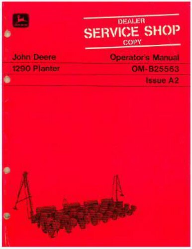 John Deere 1290 Planter Operators Manual