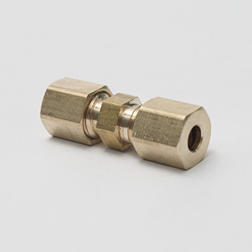 LTWFITTING 3/16-Inch OD Compression Union,Brass Compression FittingPack of 30