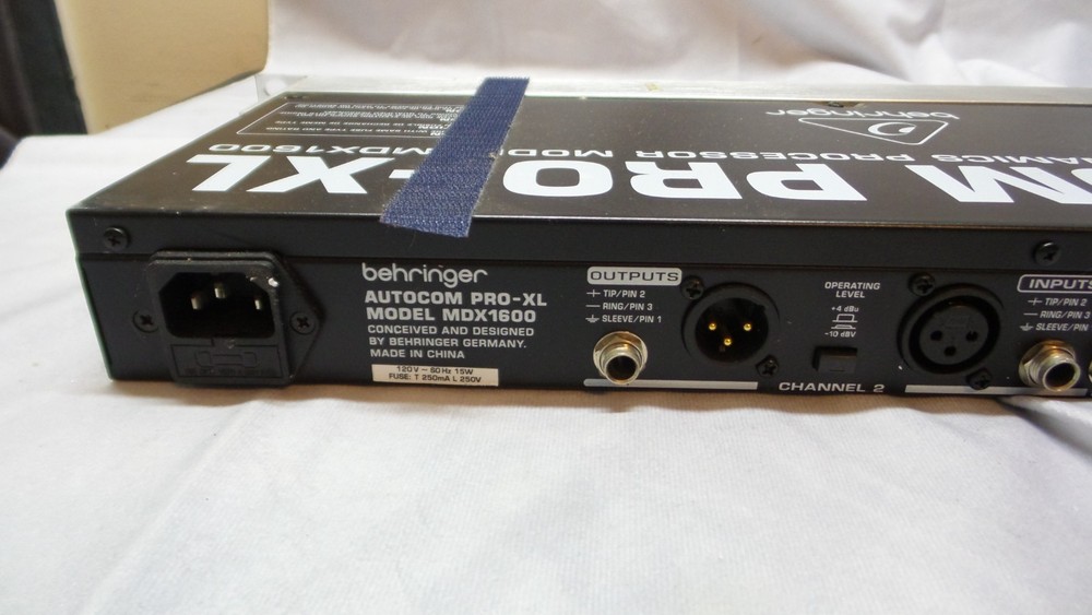 Behringer MDX1600 Autocom Pro-XL Audio Interactive Processor - USED/WORKS
