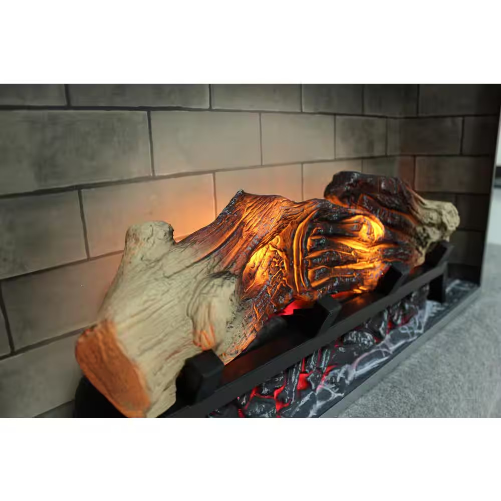 28 In. Ventless Electric Fireplace Insert Multicolored Flames