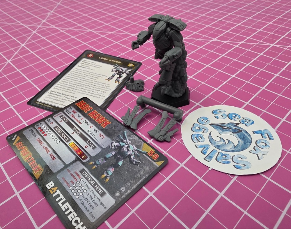 BattleTech JADE HAWK Mech -- 21st CENTAURI LANCERS COMMAND LANCE - Exclusive!
