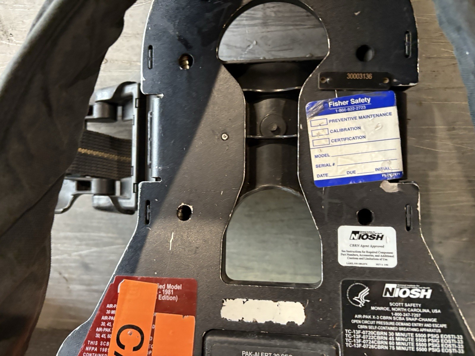 Scott 5.5 Firefighter SCBA Air-Pak X3 w/ Regulator 2014 Maint 2023