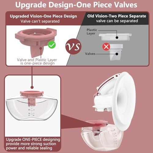 2pcs Duckbill Valves & 2pcs Double-Layer Diaphragm for Mobile Flow M9 - 4 Pack