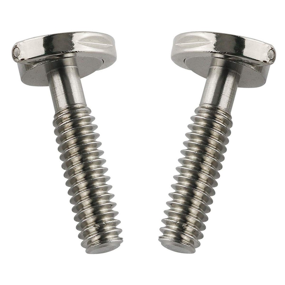 E-outstanding D Ring Hinged Screw 2PCS 1/4-20 Thread D-Ring 26mm, Silver