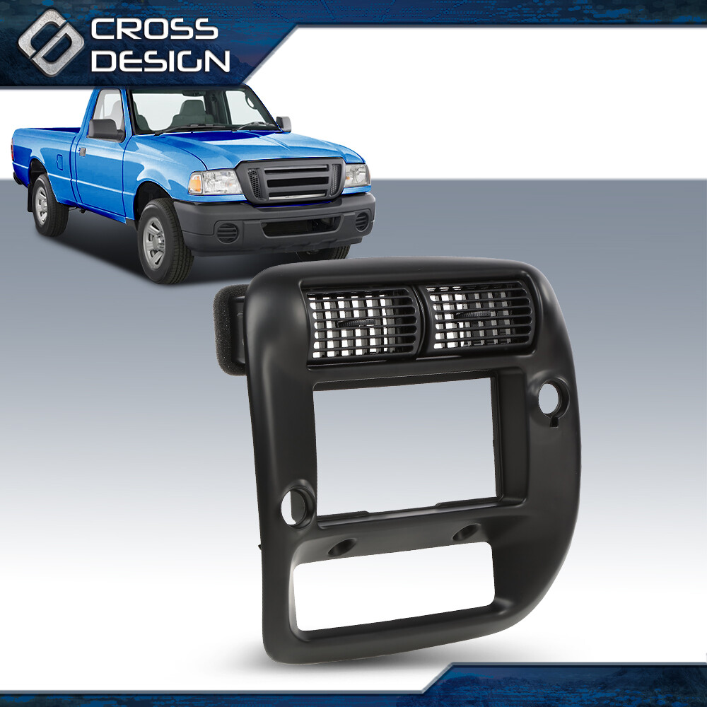 Fit For 97-01 Explorer 97-06 Ranger Center Dashboard Radio Panel Vent Trim Black