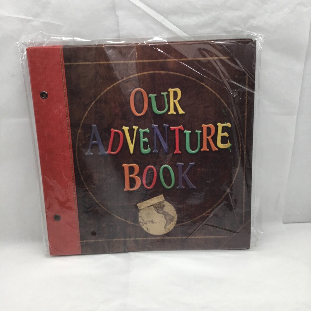 "Our Adventure Book" Scrapbook Includes Front & Back Covers + Some Pages NEW